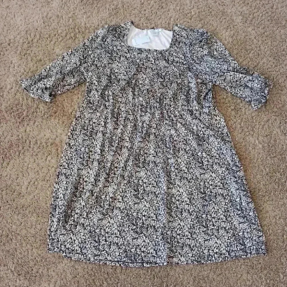 Heather B 3X 3 Quarter Length Sleeved Women's Floral Print Dress - Picture 1 of 3